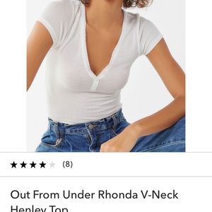 Out From Under Rhonda V-Neck Henley Top
